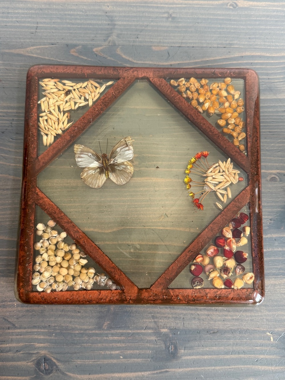 Vintage lucite trivet